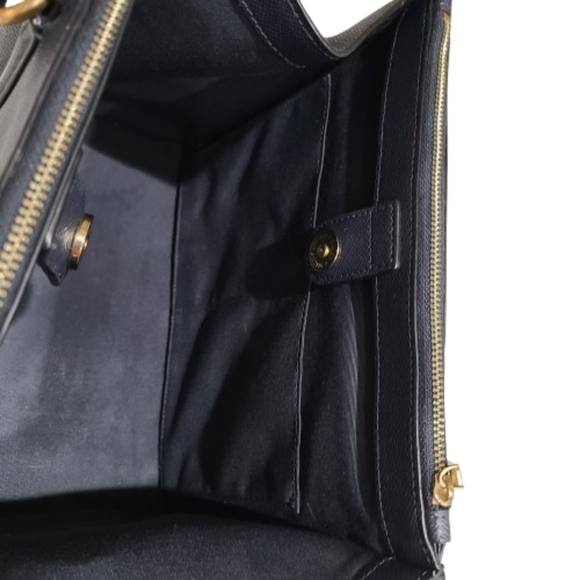 Coach Crosby Carryall Midnight Navy Crossgrain Leather Tote - Picture 10 of 16